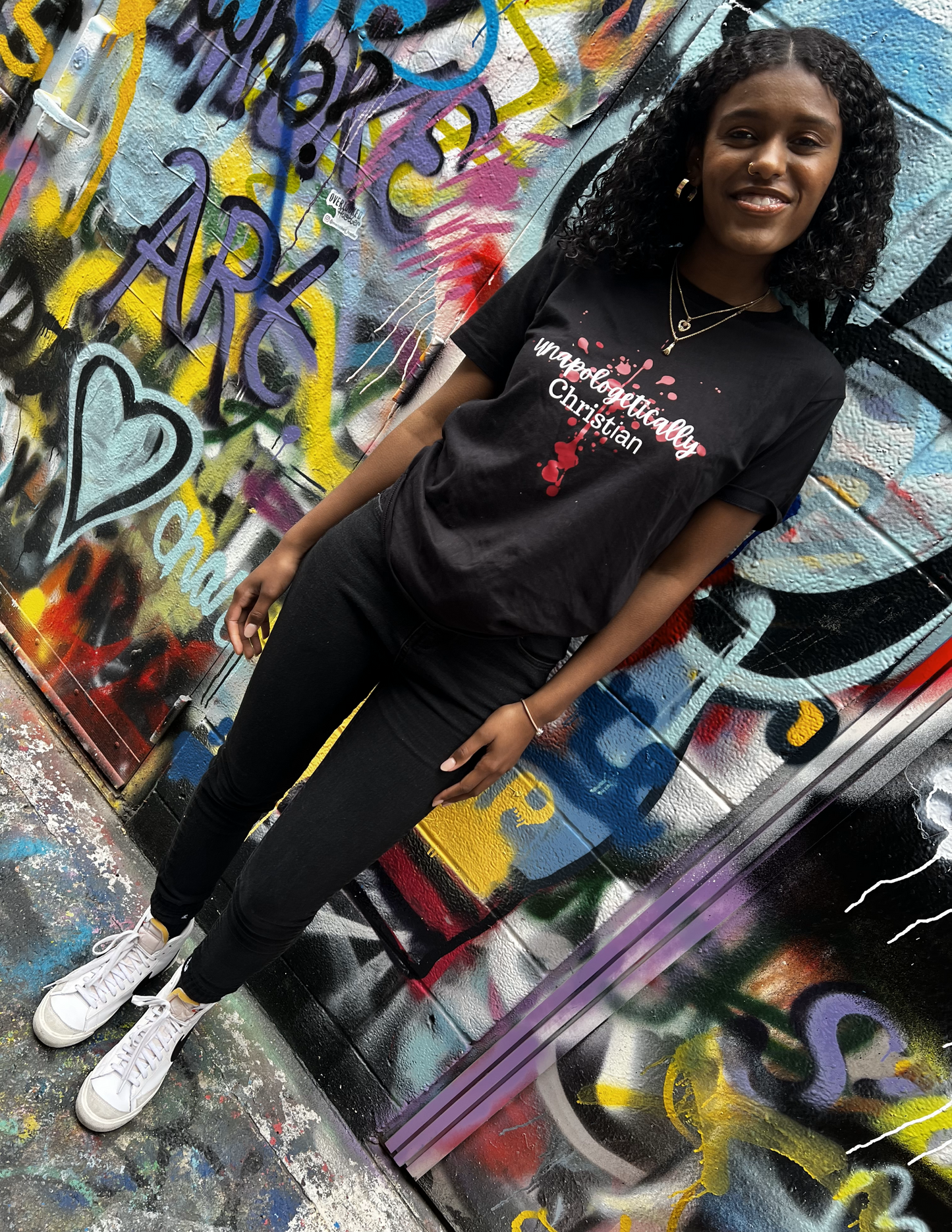 Unapologetically Christian Black and Red T-Shirt