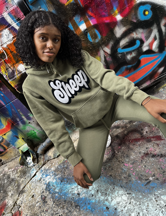 Sheep Sweatsuit Olive Green