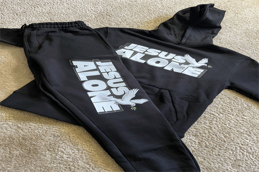 "Jesus Alone" 450 GSM Heavyweight Sweatsuit