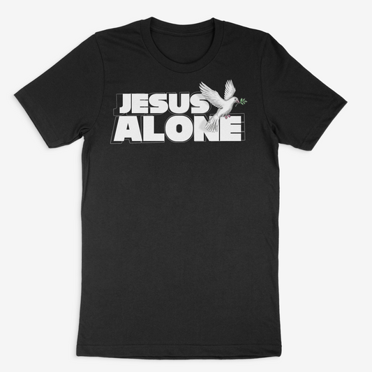 "Jesus Alone" T-Shirt Black