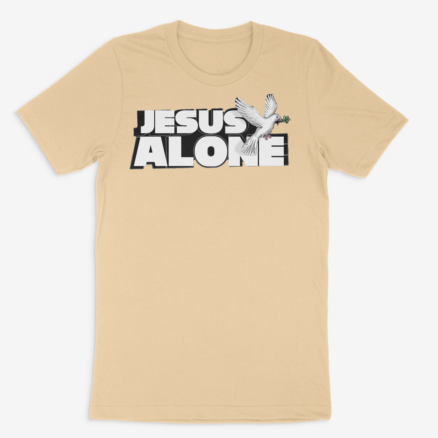 "Jesus Alone" T-Shirt Cream