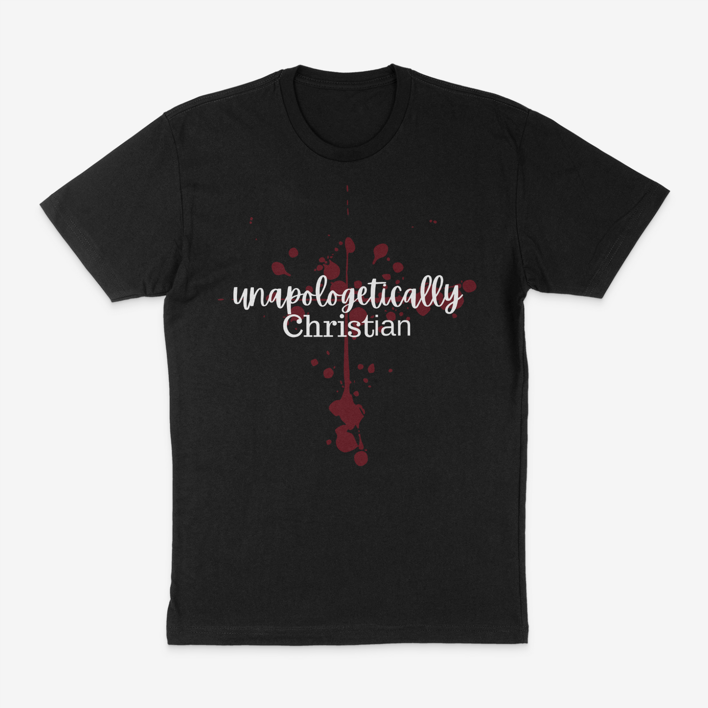 Unapologetically Christian Black and Red T-Shirt